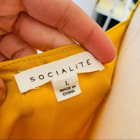 Socialite Marigold Lace Cami LARGE 3381 - Picture 7 of 8